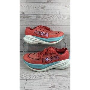 HOKA mach X 2 womens running shoes Size 8 B Redish Pink Colorway #179